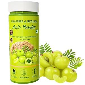maf amla powder organic for hair growth skin drinking and eating - 150 gram