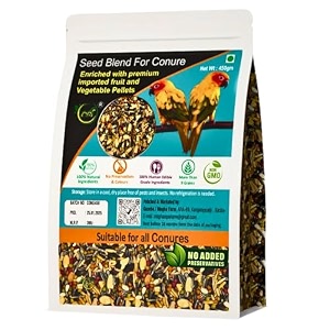 bird feed for parrots 2 kg packexotic seed blend of 22 variety seeds nuts enriched with premium fruit and vegetable pellet for all types of conuresafrican grey amazon eclectuslovebirds