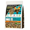 Bird Feed for Parrots 2 Kg Pack,Exotic Seed Blend of 22 Variety Seeds, Nuts Enriched with Premium Fruit and Vegetable Pellet for All Types of Conures,African Grey, Amazon, eclectus,Lovebirds