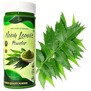 maf pure organic neem powder 150 grams neem leaf powder shade dried amp stemless for face skin hair growthno preservative and colour