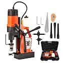 Mag Dril Press, 1100W 1.4" Boring Diameter, Power Portable Magnetic Dril, 580 PRM, Electric Driling Machine for Industrial and Home Improvement MD-60