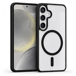 maga clearback case cover for samsung galaxy s26 5g crystal clear magnetic case compatible with magsafe hybrid hard pc back amp soft tpu bumper shockproof protective cover black