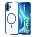 MAGA ClearBack Case Cover for Samsung Galaxy A07 4G/ 5G/ F07 4G/ M07 4G/ M17e 5G/ F70e 5G, Crystal Clear Magnetic Case Compatible with MagSafe, Hybrid Hard PC Back &amp; Soft TPU Bumper Blue