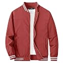 MAGCOMSEN Men's Bomber Jacket Lightweight Windbreaker Stylish Casual Jacket