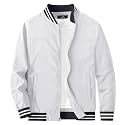 MAGCOMSEN Men's Bomber Jacket Lightweight Windbreaker Stylish Casual Jacket