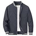 MAGCOMSEN Men's Bomber Jacket Lightweight Windbreaker Stylish Casual Jacket