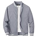 MAGCOMSEN Men's Bomber Jacket Lightweight Windbreaker Stylish Casual Jacket