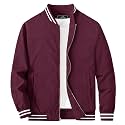 MAGCOMSEN Men's Bomber Jacket Lightweight Windbreaker Stylish Casual Jacket