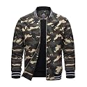 MAGCOMSEN Men's Bomber Jacket Lightweight Windbreaker Stylish Casual Jacket
