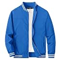 MAGCOMSEN Men's Bomber Jacket Lightweight Windbreaker Stylish Casual Jacket