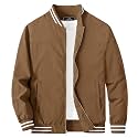 MAGCOMSEN Men's Bomber Jacket Lightweight Windbreaker Stylish Casual Jacket