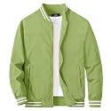 MAGCOMSEN Men's Bomber Jacket Lightweight Windbreaker Stylish Casual Jacket