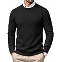 MAGCOMSEN Men's Crew Neck Sweater Casual Fall Winter Textured Pullovers