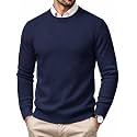 MAGCOMSEN Men's Crew Neck Sweater Casual Fall Winter Textured Pullovers