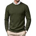 MAGCOMSEN Men's Crew Neck Sweater Casual Fall Winter Textured Pullovers