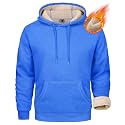 MAGCOMSEN Men's Heavy Hoodie Sherpa Fleece Lined Pullover Thick Winter Hooded Sweatshirt