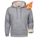 MAGCOMSEN Men's Heavy Hoodie Sherpa Fleece Lined Pullover Thick Winter Hooded Sweatshirt