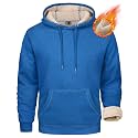 MAGCOMSEN Men's Heavy Hoodie Sherpa Fleece Lined Pullover Thick Winter Hooded Sweatshirt
