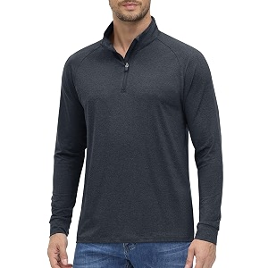 MAGCOMSEN Mens Quarter Zip Pullover Long Sleeve