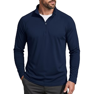 MAGCOMSEN Mens Quarter Zip Pullover Long Sleeve