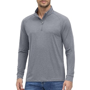 MAGCOMSEN Mens Quarter Zip Pullover Long Sleeve