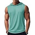 MAGCOMSEN Mens Tank Top Sleeveless Hoodie Cotton T-Shirt Summer Casual Shirt Muscle Tee