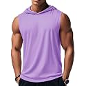 MAGCOMSEN Mens Tank Top Sleeveless Hoodie Cotton T-Shirt Summer Casual Shirt Muscle Tee