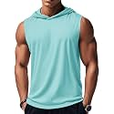 MAGCOMSEN Mens Tank Top Sleeveless Hoodie Cotton T-Shirt Summer Casual Shirt Muscle Tee