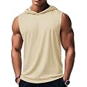 MAGCOMSEN Mens Tank Top Sleeveless Hoodie Cotton T-Shirt Summer Casual Shirt Muscle Tee