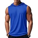 MAGCOMSEN Mens Tank Top Sleeveless Hoodie Cotton T-Shirt Summer Casual Shirt Muscle Tee