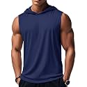 MAGCOMSEN Mens Tank Top Sleeveless Hoodie Cotton T-Shirt Summer Casual Shirt Muscle Tee