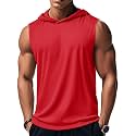 MAGCOMSEN Mens Tank Top Sleeveless Hoodie Cotton T-Shirt Summer Casual Shirt Muscle Tee
