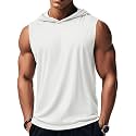 MAGCOMSEN Mens Tank Top Sleeveless Hoodie Cotton T-Shirt Summer Casual Shirt Muscle Tee