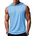 MAGCOMSEN Mens Tank Top Sleeveless Hoodie Cotton T-Shirt Summer Casual Shirt Muscle Tee