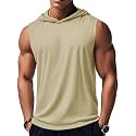 MAGCOMSEN Mens Tank Top Sleeveless Hoodie Cotton T-Shirt Summer Casual Shirt Muscle Tee