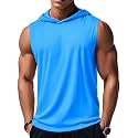MAGCOMSEN Mens Tank Top Sleeveless Hoodie Cotton T-Shirt Summer Casual Shirt Muscle Tee