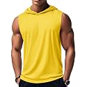MAGCOMSEN Mens Tank Top Sleeveless Hoodie Cotton T-Shirt Summer Casual Shirt Muscle Tee