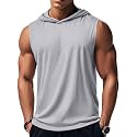 MAGCOMSEN Mens Tank Top Sleeveless Hoodie Cotton T-Shirt Summer Casual Shirt Muscle Tee