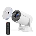 Mini Projector with WiFi 6 Bluetooth 5.4, 4K Support Portable with Lens Cap