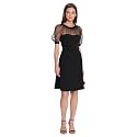 Maggy London Women's Illusion Dress Occasion Event Party Holiday Cocktail Guest of Wedding.