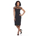 Maggy London Women's Illusion Dress Occasion Event Party Holiday Cocktail Guest of Wedding.