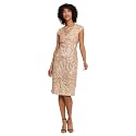 Maggy London Women's Maggy London Women's Dresses Holiday Sequin Dress Event Occasion Cocktail Party Guest of