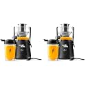 Magic Bullet® Mini Juicer,Countertop Space-Saving,2" Feed Chute for Fruits and Vegetables,400W,16oz Cup,Compact Design,Black,MBJ50100AK,(Pack of 2)