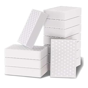 magic eraser sponge for walls multi-purpose cleaning sponge melamine foam scrubber for kitchen bathroom shoes baseboards amp household stain removal pack - 10