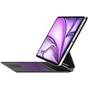 Jibrealg Magic Keyboard for iPad Air 13(M4 2026/M3 2025/M2 2024) &amp; iPad Pro 12.9(6th/5th/4th/3rd Gen), Slim Case with Keyboard, Smart Keyboard Case with Multi-Touch Trackpad, 7-Color Backlit, Black