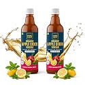 Magic Leaf Organic Apple Cider Vinegar with Mother, 1000 ml (2 x 500ml) | Lemon &amp; Stevia Extract | Himalayan ACV &amp; Supports Digestion | Raw, Unfiltered &amp; Unpasteurized