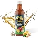 Magic Leaf Organic Apple Cider Vinegar with Mother, 500 ml | Ginger, Garlic, Lemon &amp; Stevia Extract | Himalayan ACV &amp; Supports Digestion | Raw, Unfiltered &amp; Unpasteurized