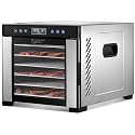 Magic Mill Pro Food Dehydrator Machine | 7 XL Stainless Steel Trays | Dryer for Jerky, Dog Treats, Herb, Meat, Beef, Fruit | Keep Warm Function, Digital Timer and Temperature Control, ETL Approved