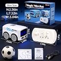 Magic Mini RC Bus, 2.4GHz Inductive Line Following Vehicle with Gesture Control, Interactive Smart Toy Featuring Follow and Escape Modes, Educational Electronic Play (Bus RC White)