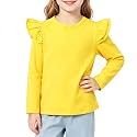 Magic Park 1-14Y Toddler Girl Cotton T Shirt Kids Ruffle Tee Top